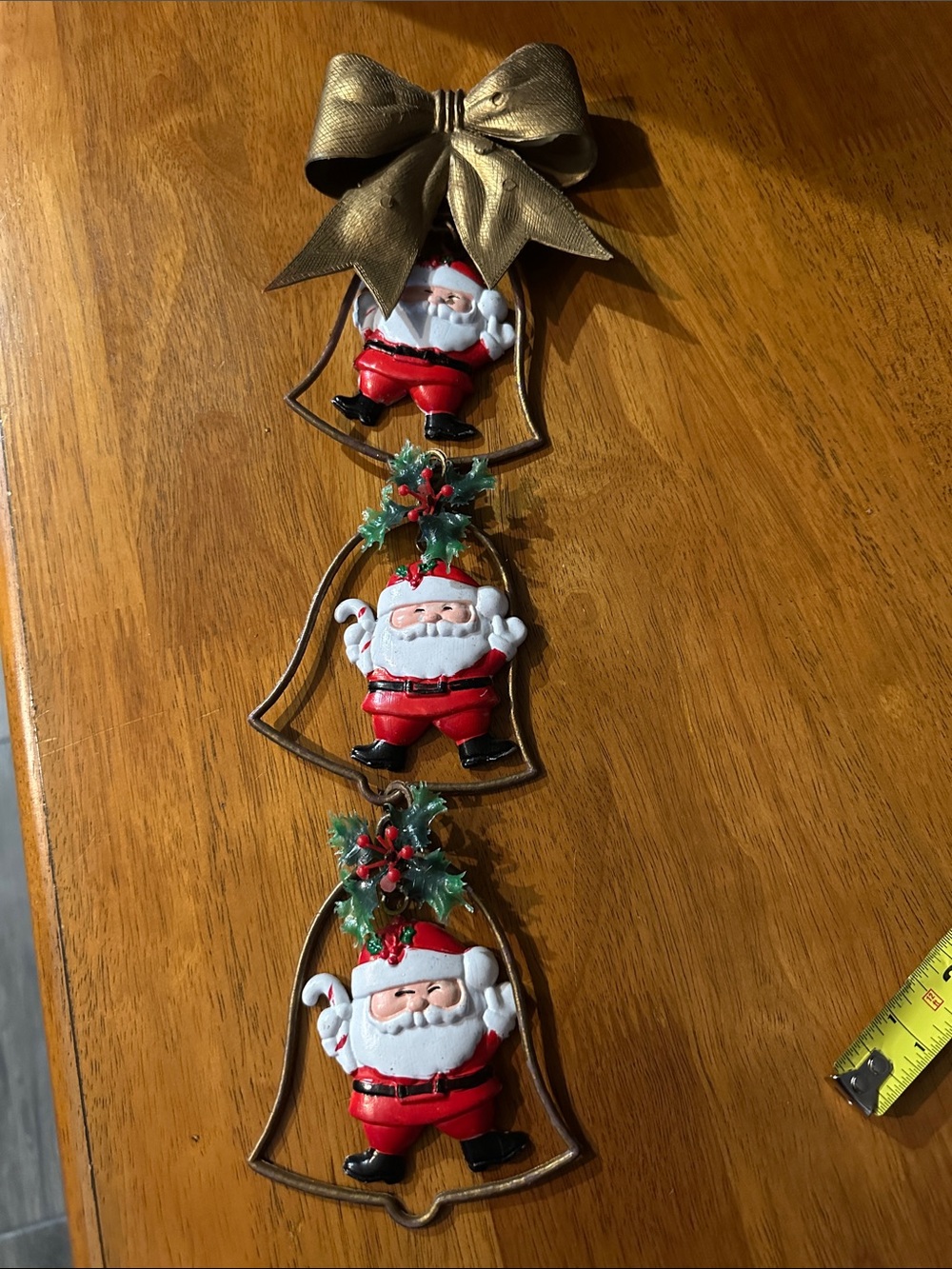 Vintage blow mold style Christmas decoration.